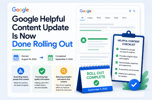 Google Helpful Content Update Is Now Done Rolling Out